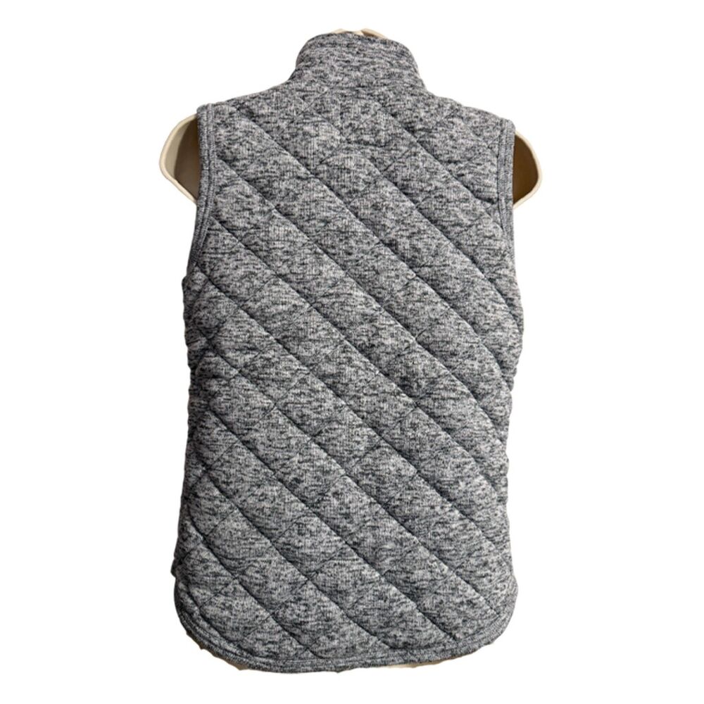 Thread & Supply Quilted Gray Zip Front Vest Size M - Picture 5 of 8